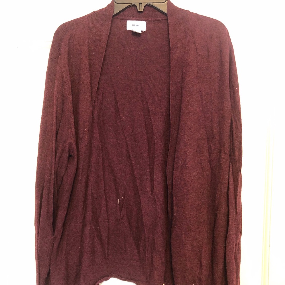 Old Navy Burgundy Cardigan